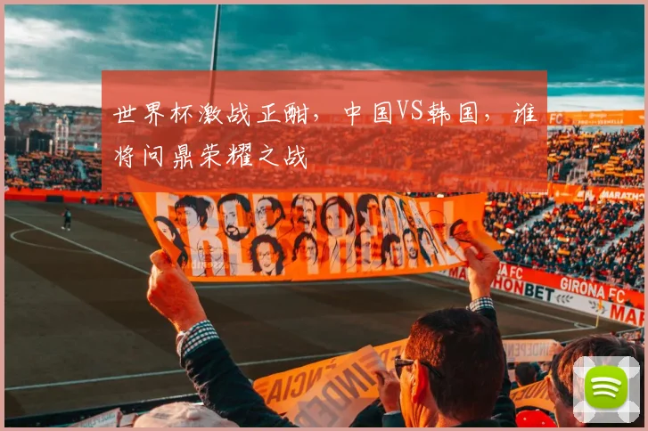 世界杯激战正酣，中国VS韩国，谁将问鼎荣耀之战